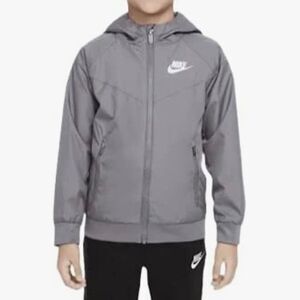 Nike Kids Gray Windbreaker Jacket NWT Sz 4